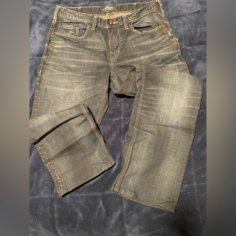 Silver Dark Wash Jeans (W32/L32)